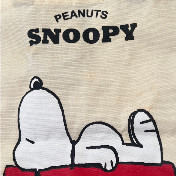 Peanuts Snoopy Cream and Red Tote Bag - Picture 2 of 2